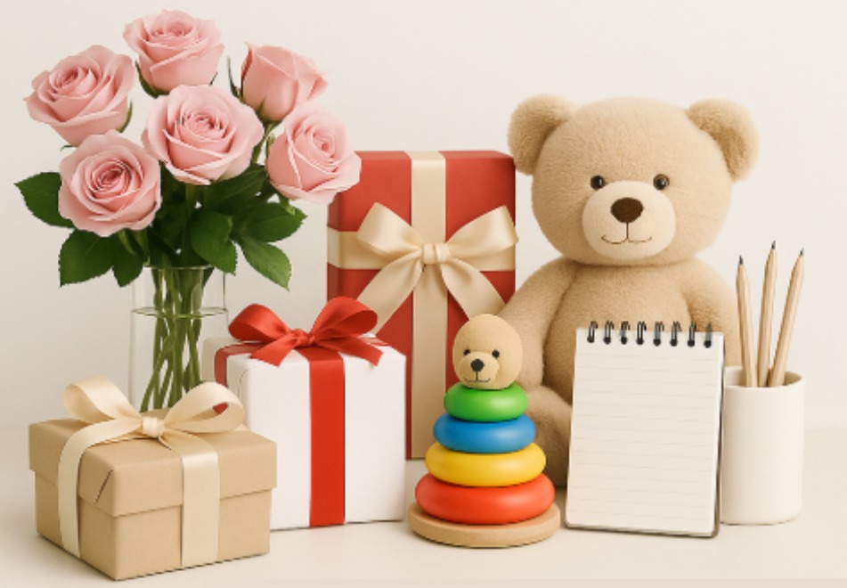 Presentes & Lazer,  Floriculturas,  Papelarias,  Brinquedos e presentes em geral